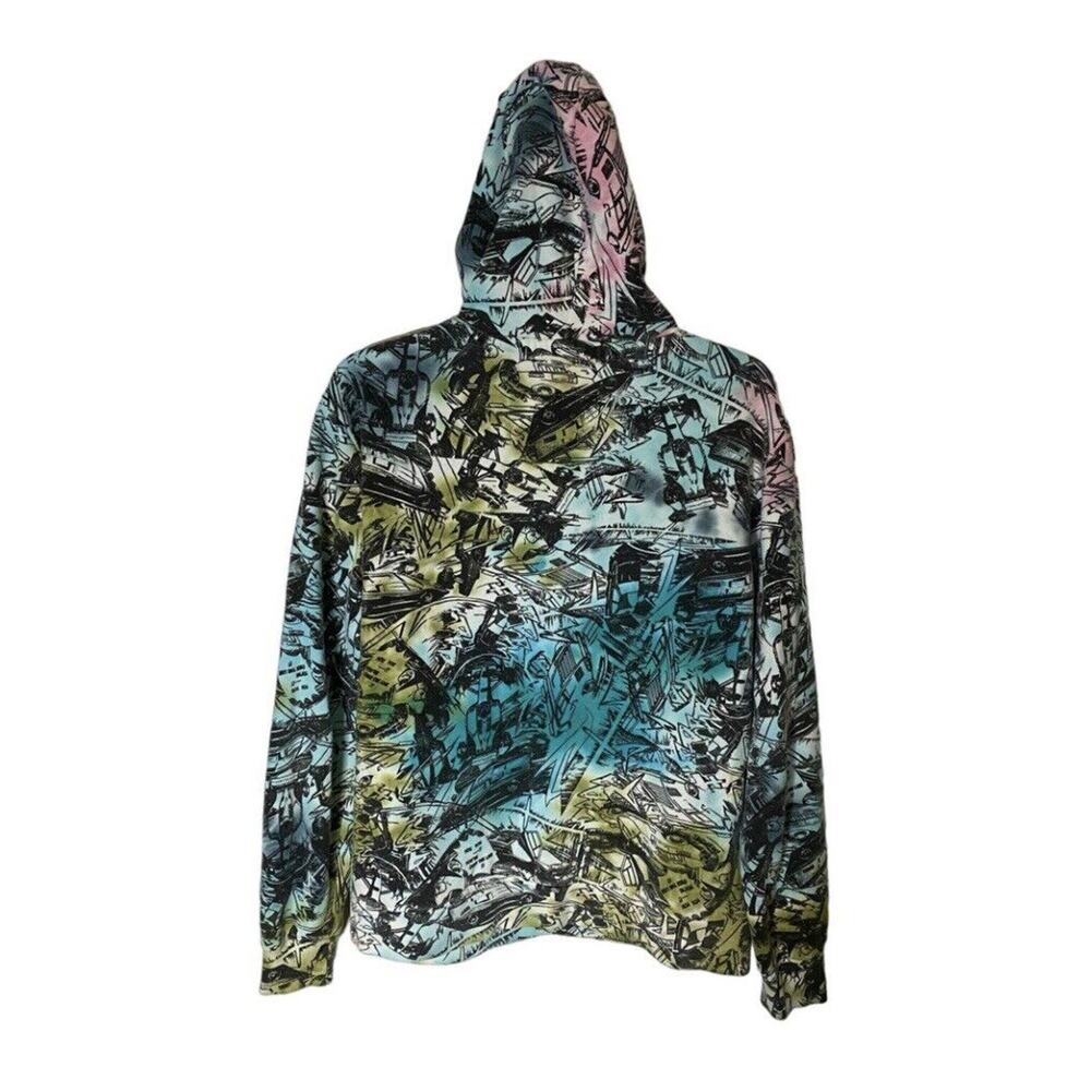 Upstanders Men's Medium ‎ Hoodie Long Sleeve Pullover Limited Graffiti Taggers